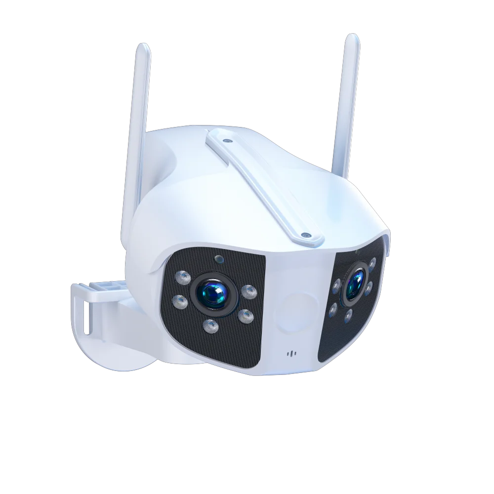 Comprehensive Monitoring Outdoor Panorama Cam Real-time Picture-in-picture Camera 5MP HD Resolution Dual-lens Horizontal View