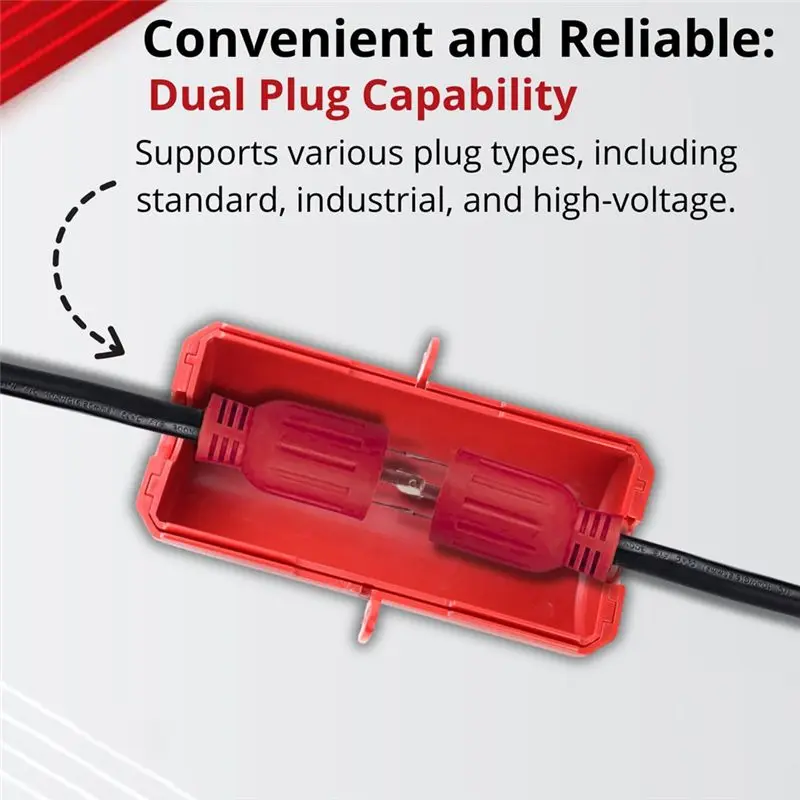 A98Z Electrical Plug Lock For Lockout Tagout - 220 Volt Power Cord Lockout Device,Extension Cord Lock,Industrial Grade
