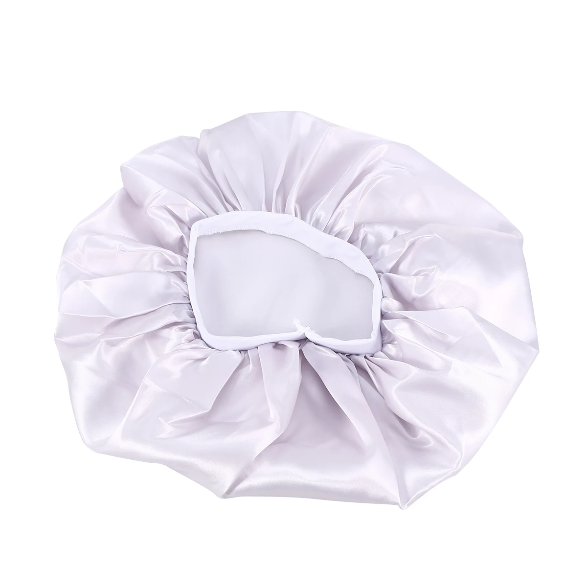 

Satin Bathing Cap for Sleeping Safe Hair Bonnets Shower Beanie Long Chemotherapeutic Cap Large Bath