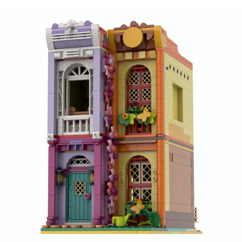 

NEW 1308PCS City Hot Selling Street View Modular Madrigal Antique Shop model DIY creative ideas Child Toy Gift Blocks MOC-43245