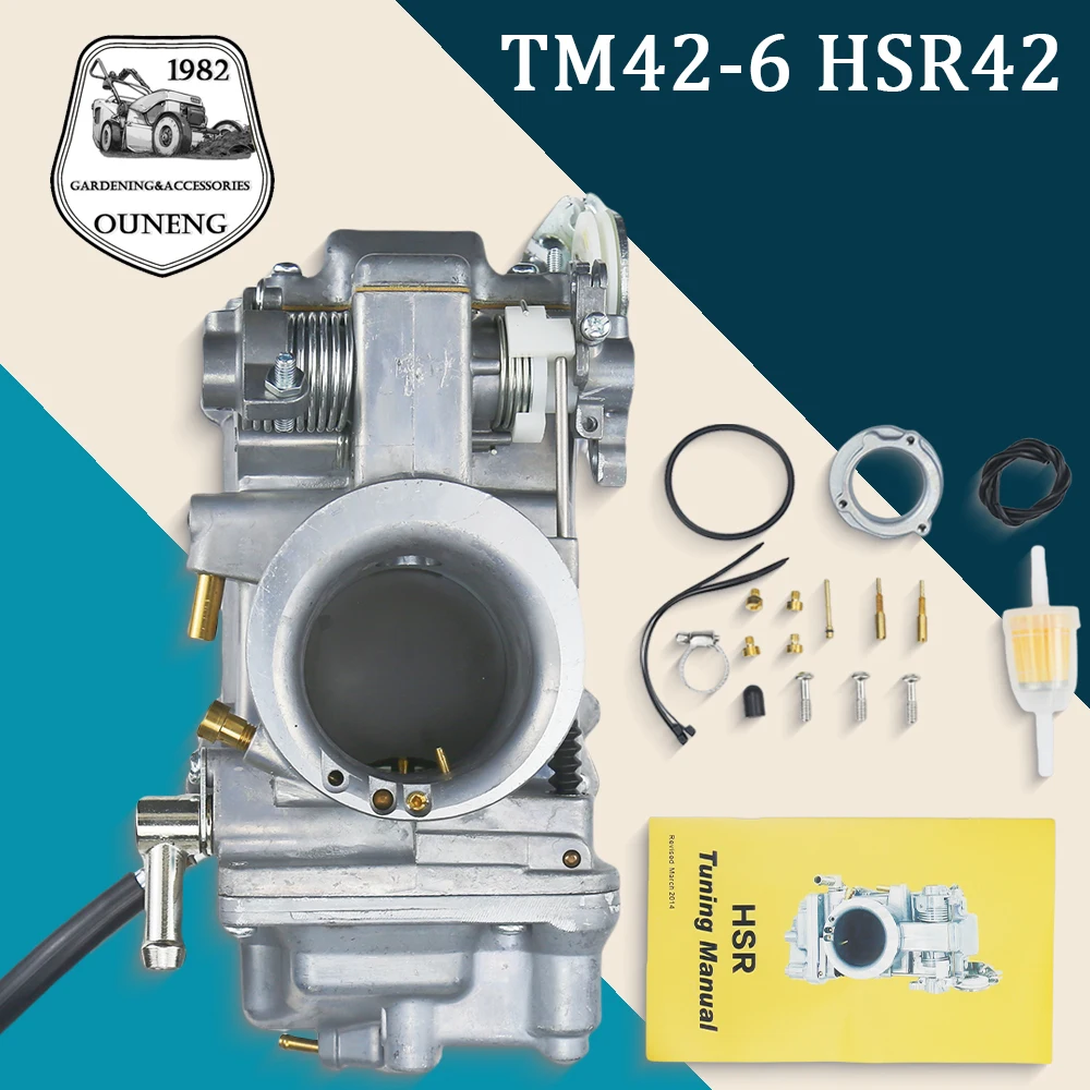 

Motorcycle Carburetor 42mm For HSR HSR42 TM42-6 Evolution Twin Cam 1960-1990 1991 1992 1993 1994 1995 1996-1999 883 Carb