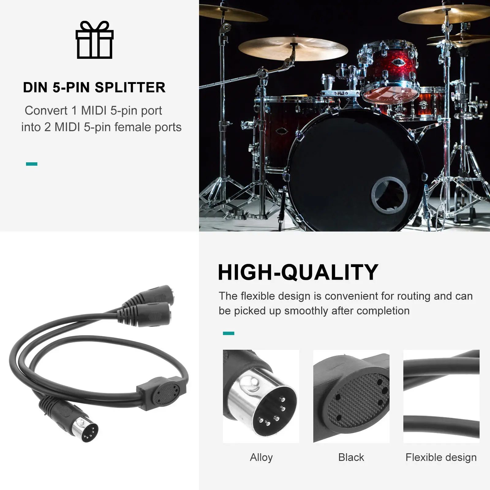 0.5M Cable For Midi…