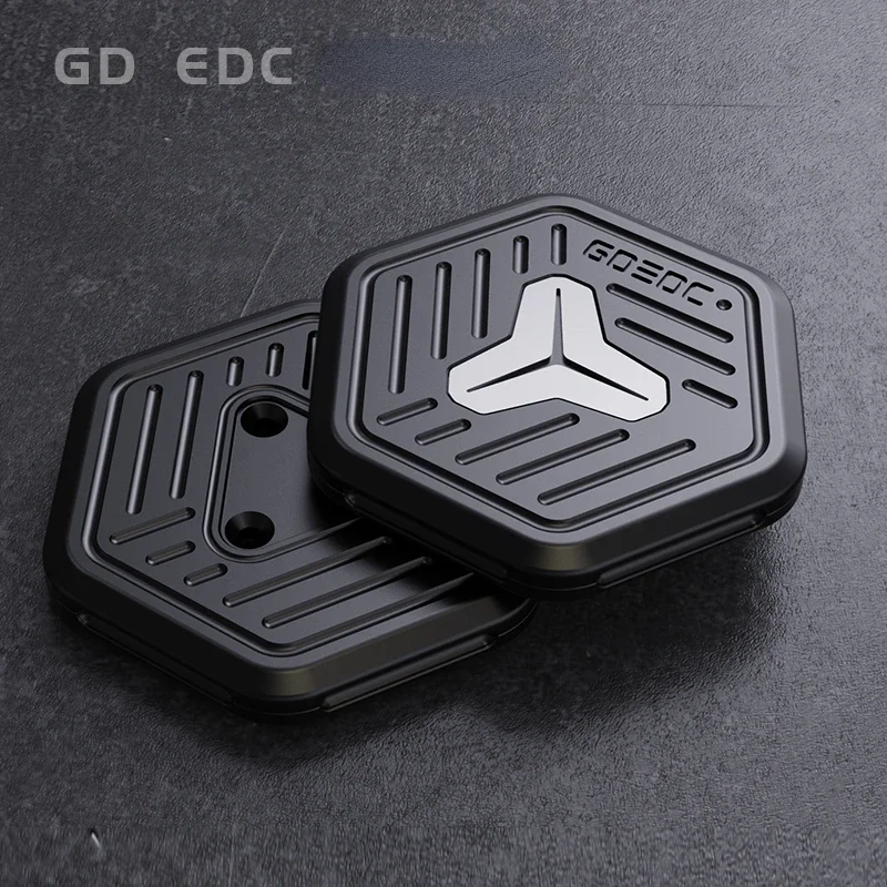 GDEDC Gladiator Spin Push Fidget Metal Ujung Jari EDC Slider Dorong Logam Tanpa Batas Mainan