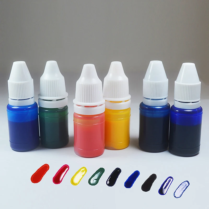 10ml Flash Refill Ink Color Inking Seal Stamp Oil For Wood Paper Wedding Scrapbooking Making Seal Office School Supplies