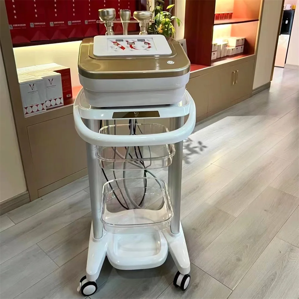 Factory Price Cosmetic Device Equipment Trolley Large Beauty   Trolley Metal Trolley Carts Table