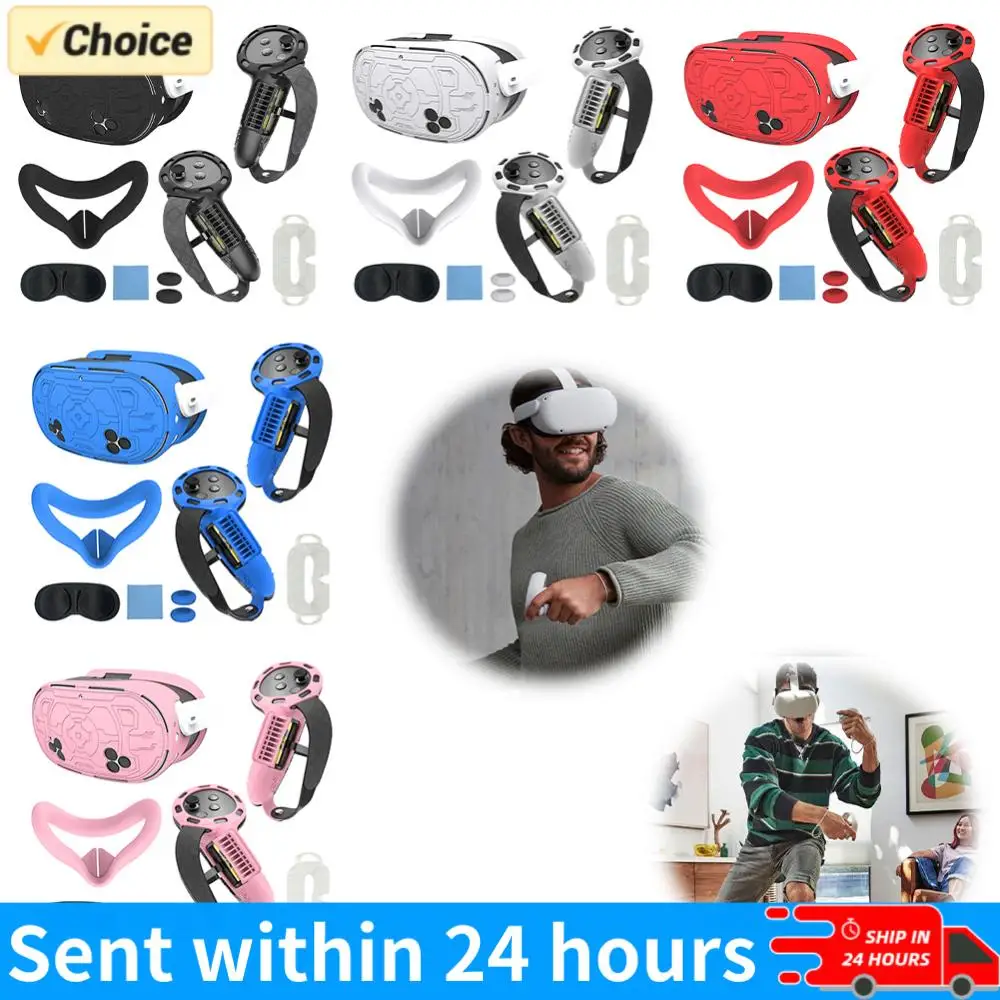 

Набор из 7 силиконовых защитных чехлов для Meta Quest 3S: аксессуары, защита от царапин, чехол из ТПУ для VR-гарнитуры, защитный кейс-оболочка