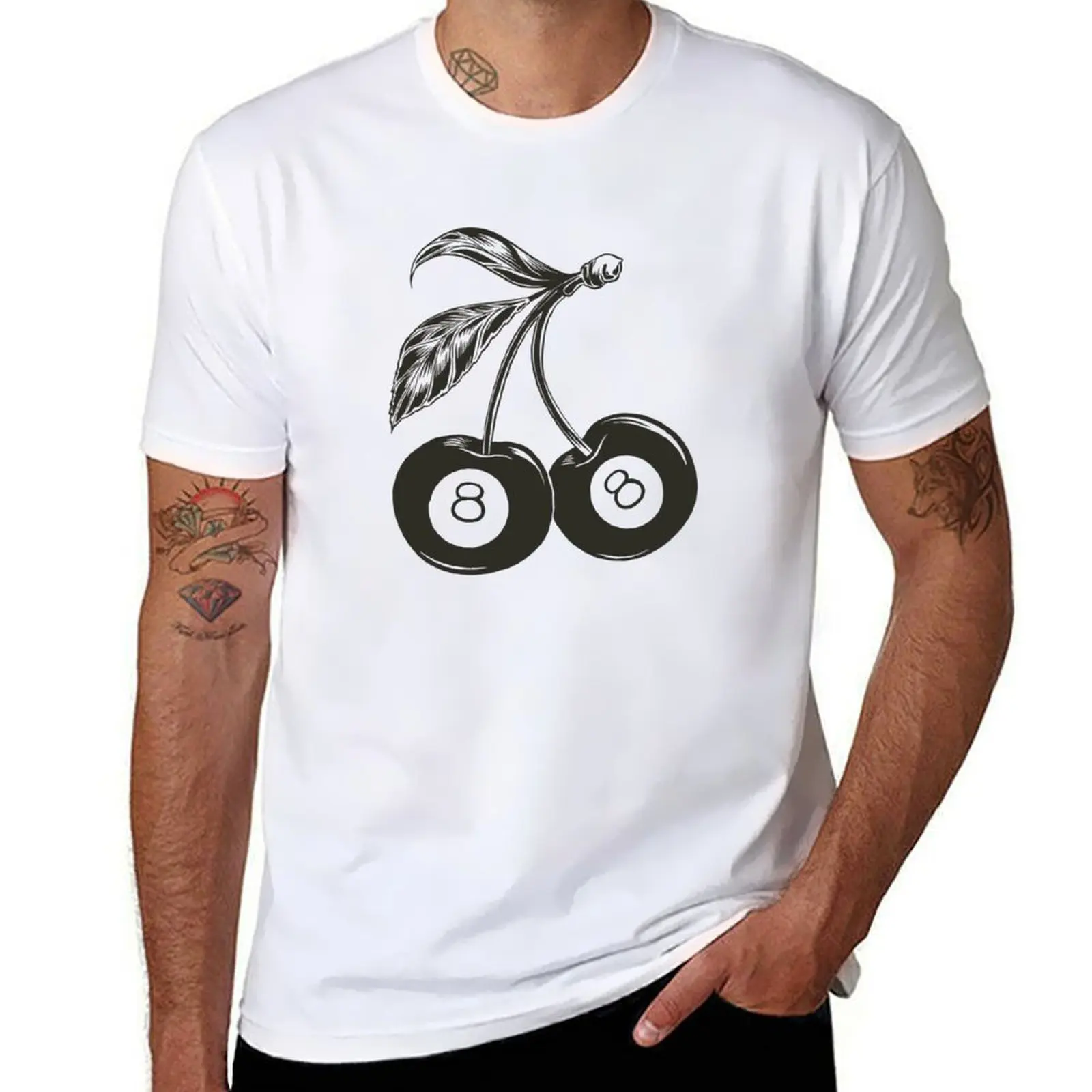 

Billiard Balls Cherry T-Shirt t shirts for man slim fit t shirt personalised T-Shirt