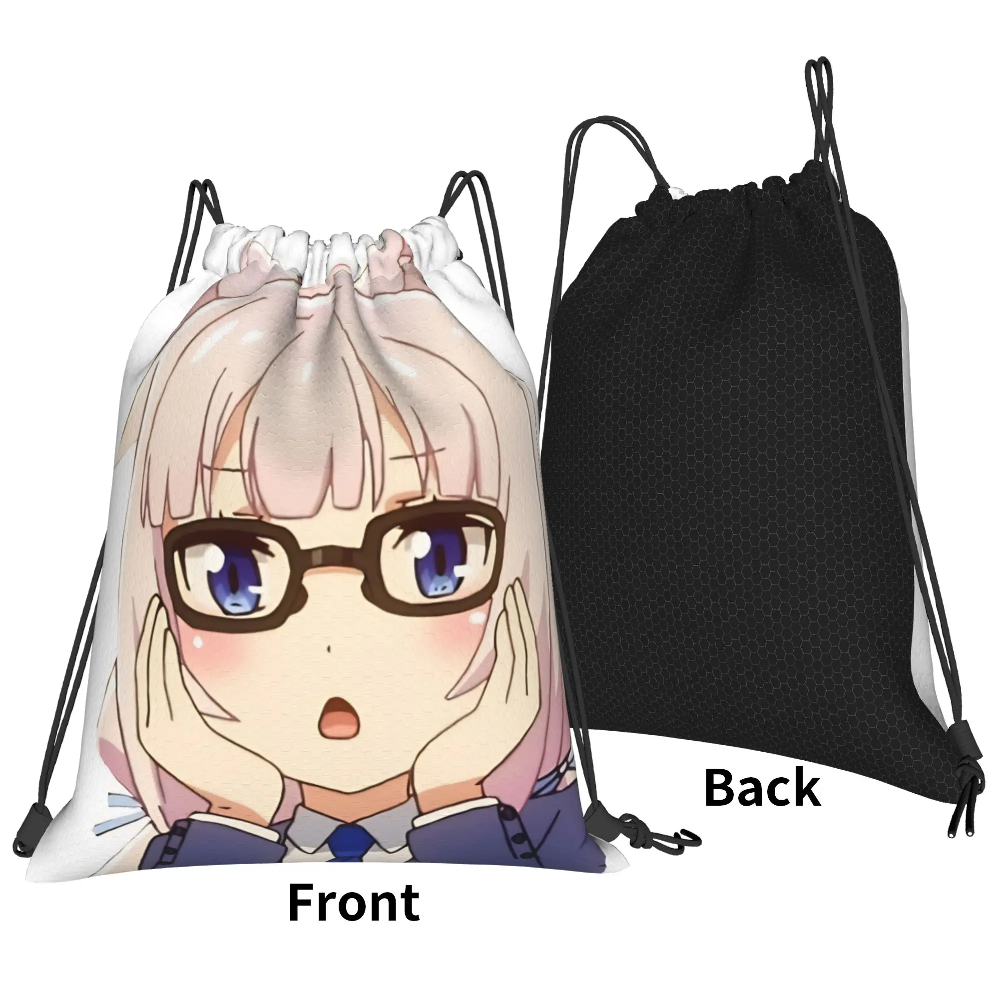 Nekopara sweet maid character Portable Travel Riding Gym Drawstring Storage Sporty Backpacks