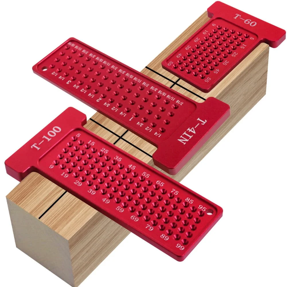 Woodworking Scribe Square Hole Pocket Ruler Aluminum Line Drawing Gauge Carpenter Right Angle Protractor Layout Measuring Tool