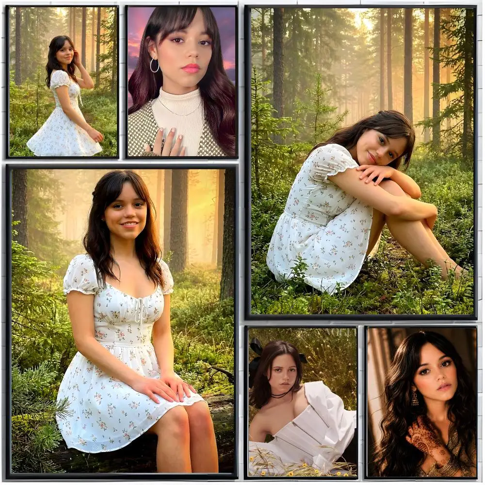 Celebrity Actor J-Jenna Ortega Poster Modern Wall Art Home Decor Living Room Decorative Print Unframed
