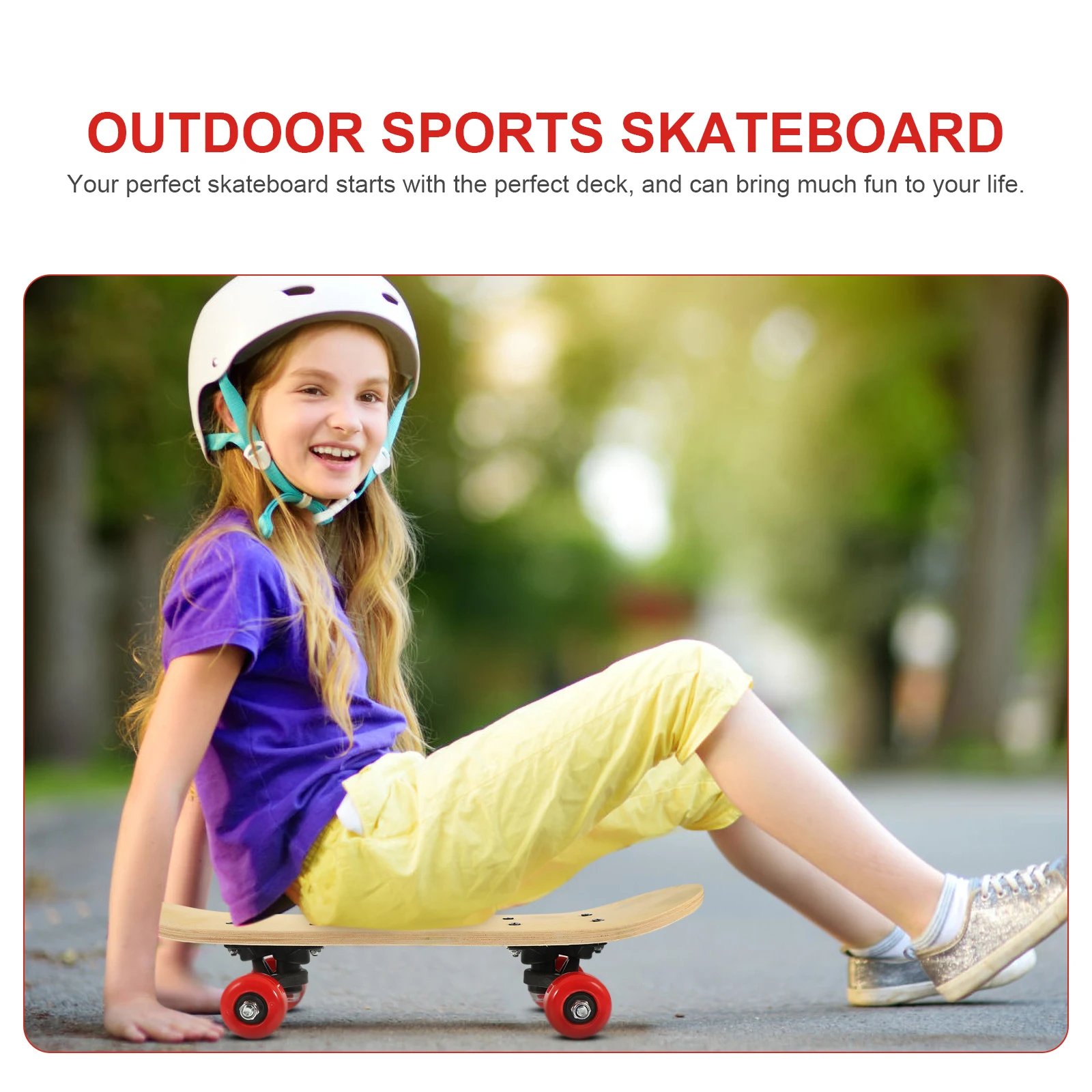 

1 Set Blank Skateboard Deck Unfinished Diy Painting Graffiti Wood Board Customizable Skateboard Deck For Teens Party Gift