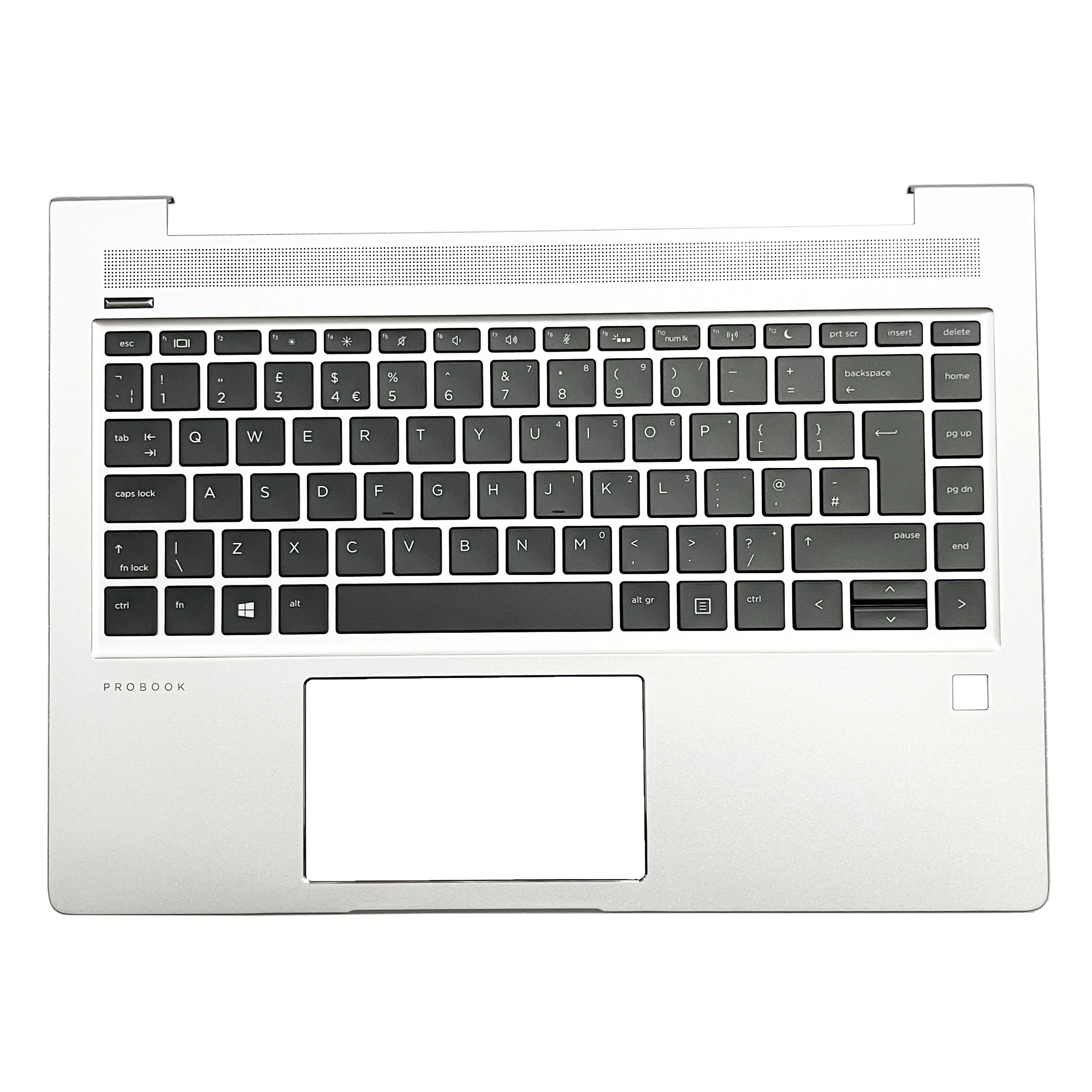 New US UK SP RU Keyboard For HP Probook 440 G6 445 G6 440 G7 445 G7 Laptop Keyboard Backlit Palmrest Upper Cover Top Case Silver