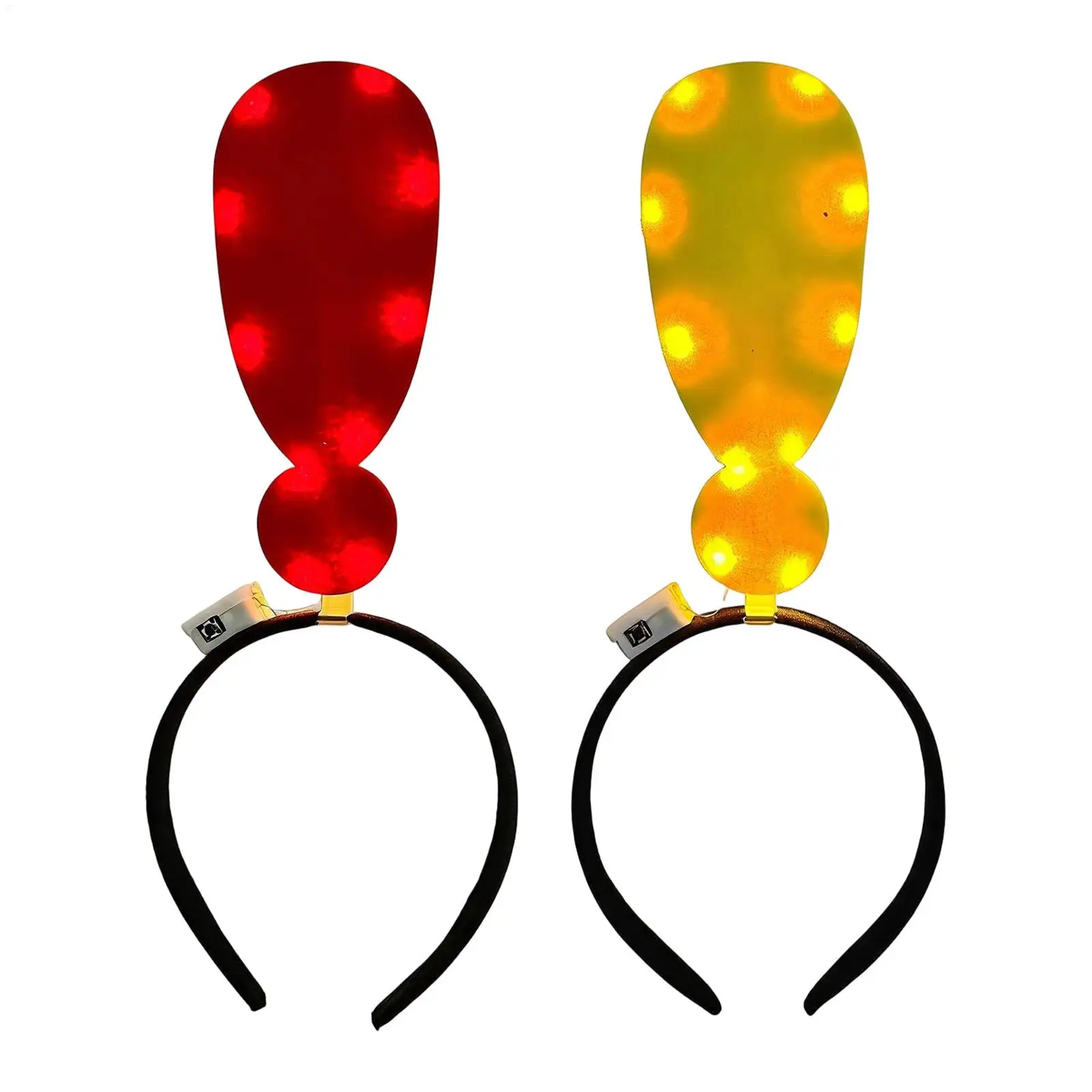 1PC Arrow Light Headband Funny Question Mark Hair Band Christmas Favors Girl Headgear Holiday Hair Hoop Costume Headpiece