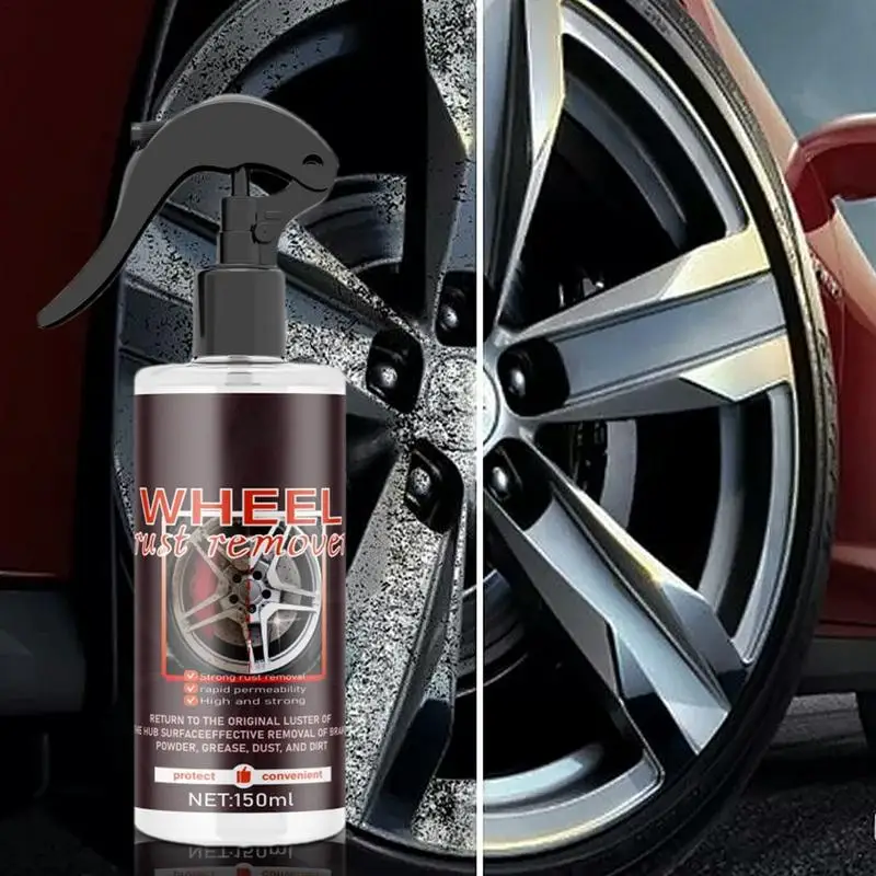 

Car Iron Remover Spray Auto Wheel Hub Rust Prevention Spray Multifunctional Derusting Spray Effective Rust Powder Removal Spray