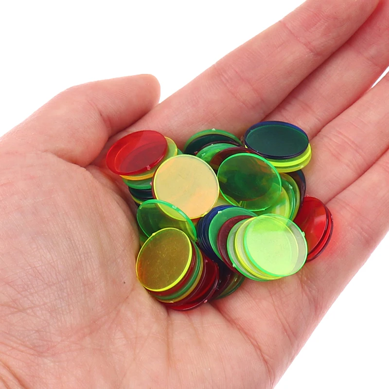 100pcs Education Math Toys Learning Resources Color Chip Supply Decorations Gift