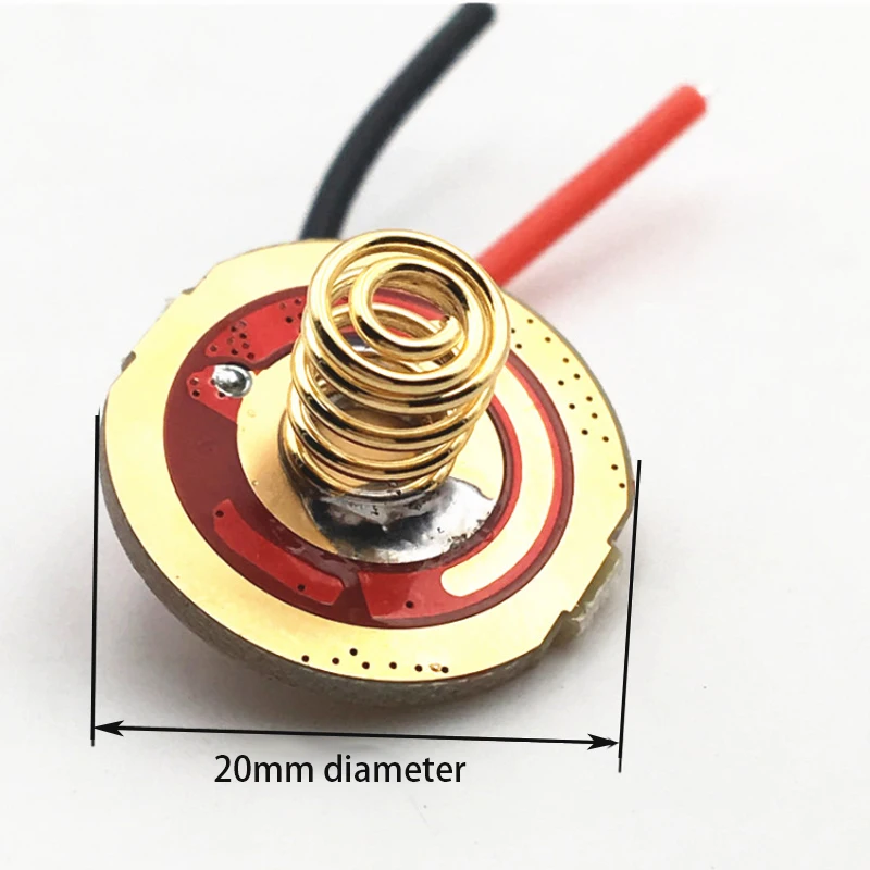 3V 6A 20mm Led Driver board for XHP50 SST40 LED Tail Switch Circuit Board Flashlight DIY Accessories