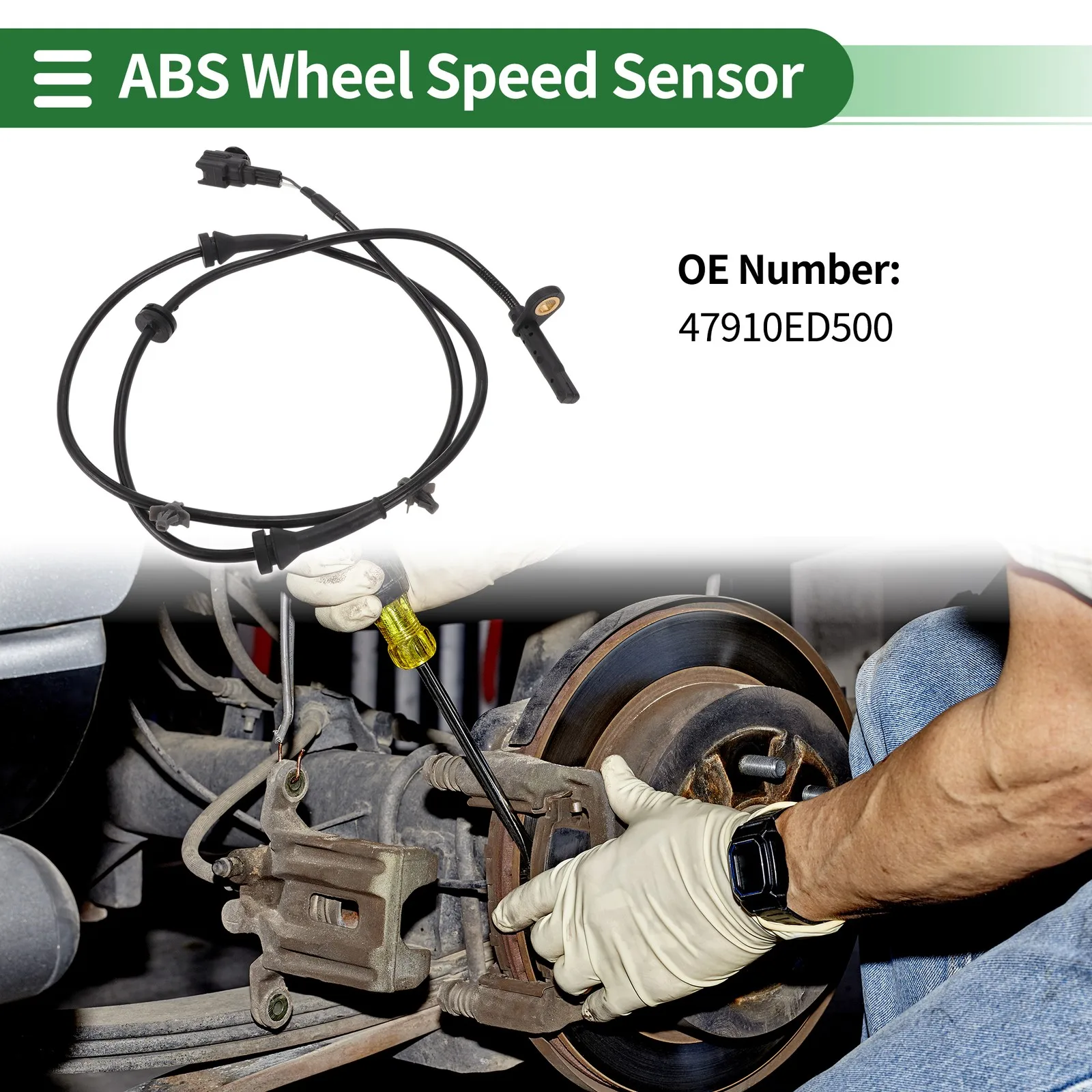 Para sensor de velocidade da roda abs sensor abs no.47910ed500 para nissan sentra 2007-2011