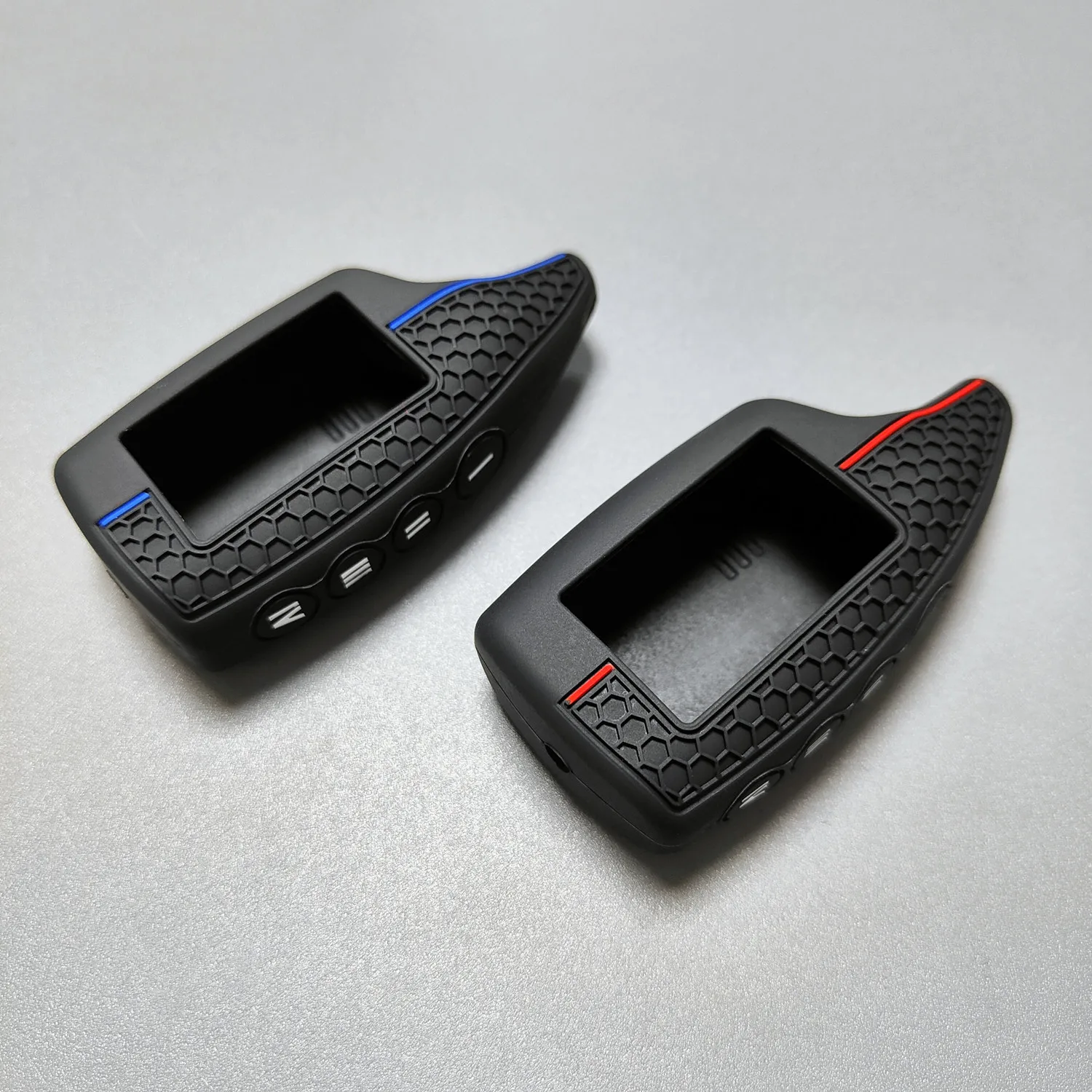 Silicone Key Case Suitable for Scher-Khan Magicar Two-Way LCD Car Alarm Remote, Soft Key Fob Protector Cover Skin