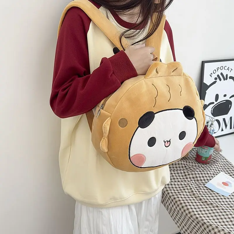 Official Original Panda Bubu And Yier Plush Backpack Cartoon Panda Bubu And Dudu Plush Backpack Student Schoolbag Birthday Gift