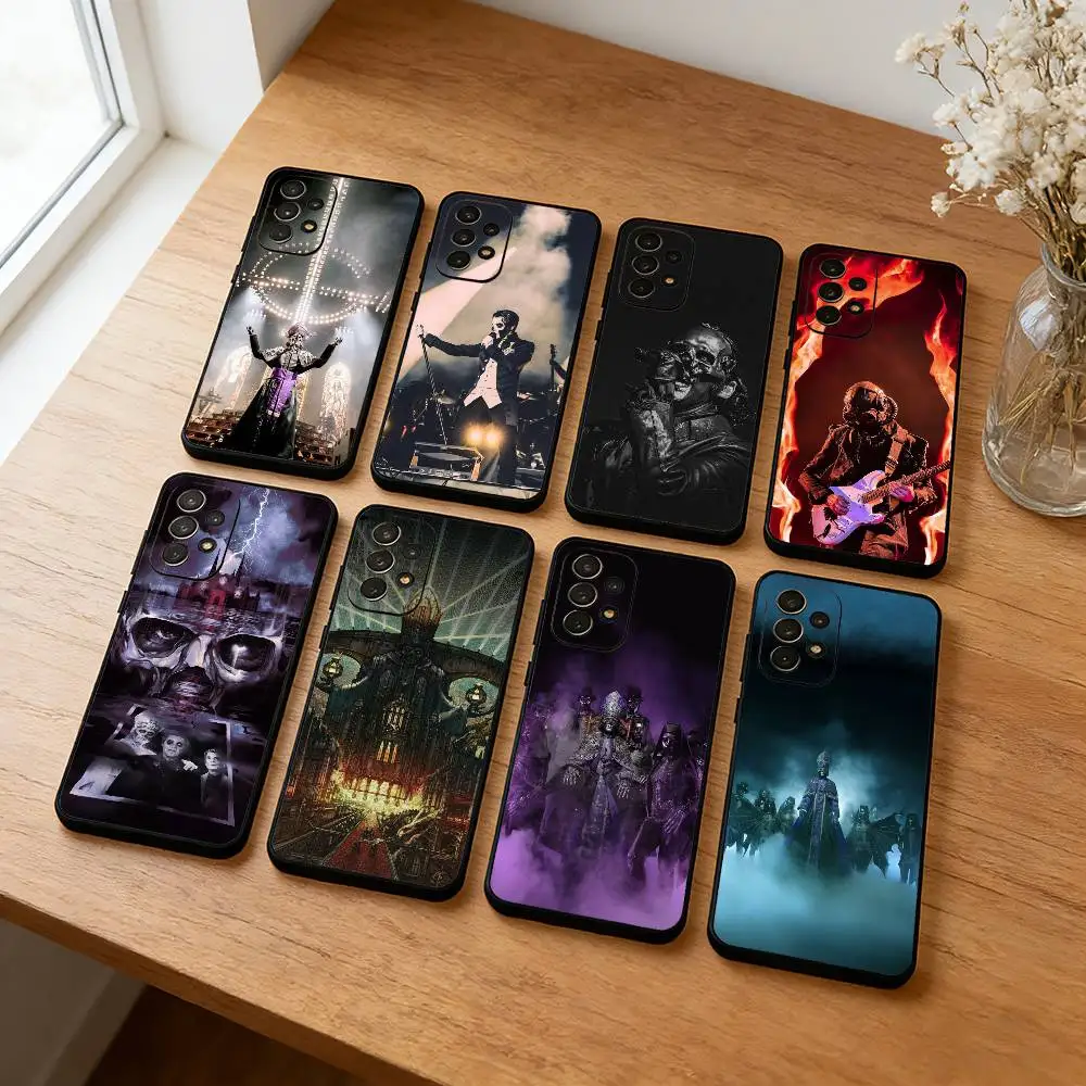

Rock B-Band G-GhostS Phone Case For Samsung S25,S24,S23,S22,S21,S20,Plus,lite Soft Black Shell