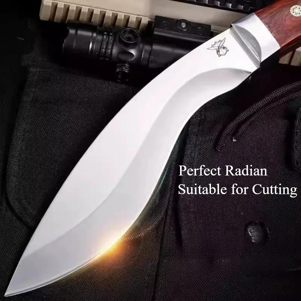 Stainless Steel Butcher knife with Wood Handle Sharp Meat Knife Used for Cutting Bones Boning Knife Kitchen Chef Butcher's Knife