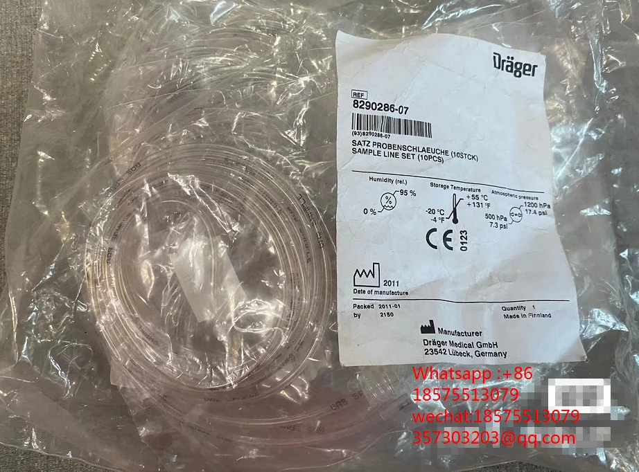 

8290286 Drager Sampling Tube Sample Line Set (10pcs)