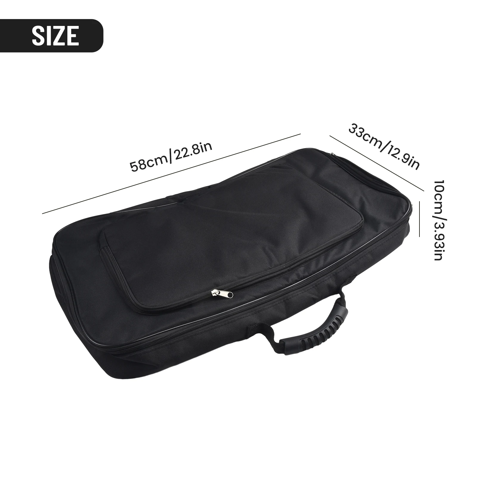 

Guitar Effects Pedal Board Bag Bag Black Board Carry Case Effects Guitar Zippers Keyboard Large Size Oxford Cloth