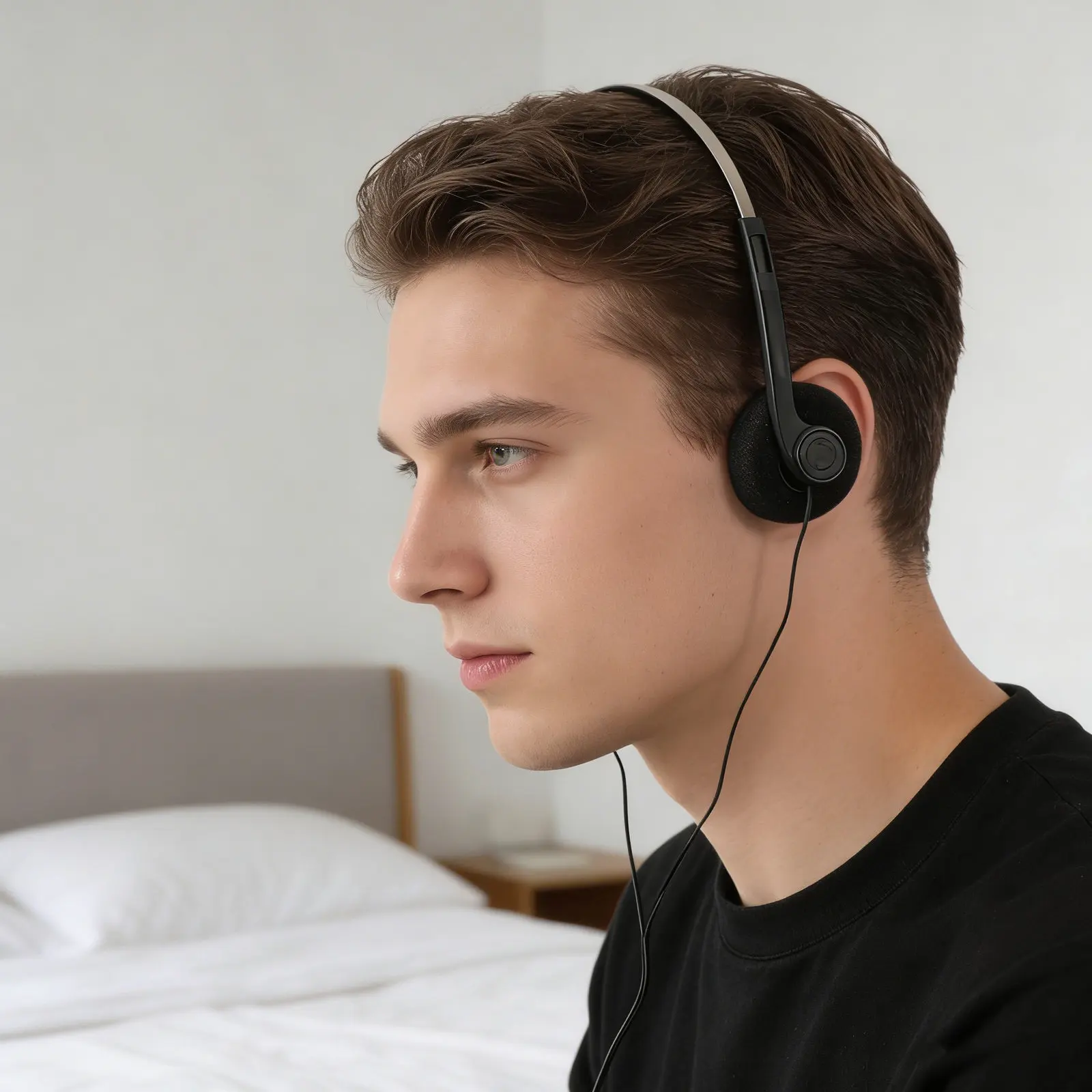 Vintage Classic Wired Over Ear Headphones Headset for Recording Photography Studio Music Wired Headphones