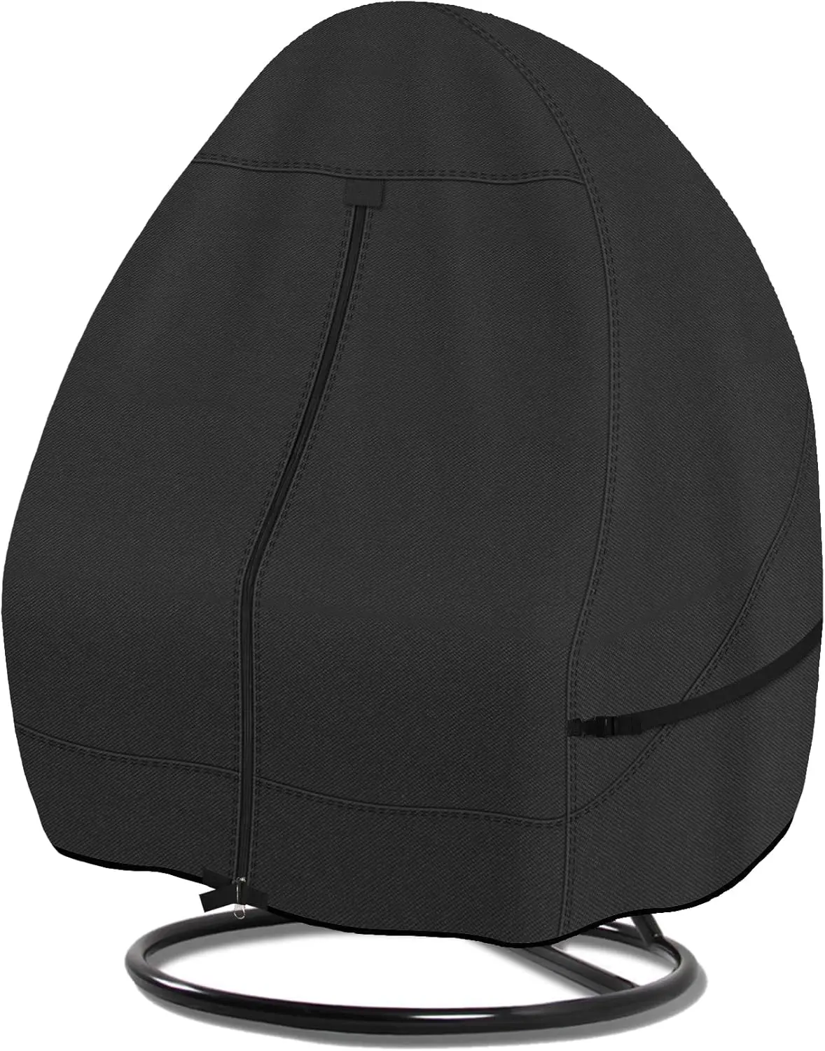 

Водонепроницаемый чехол для подвесного кресла-яйца на два места с защитой для стойки, черный - подходит для размеров до 66 дюймов (Ш) x 70 дюймов (В)