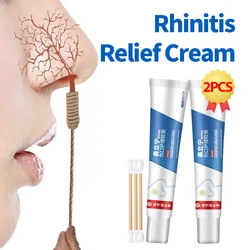 Rhinitis Treatment Cream Chronic Allergic Sinusitis Nasal Itching Stuffy Nose Congestion Relief Ointment Herbal Medicine
