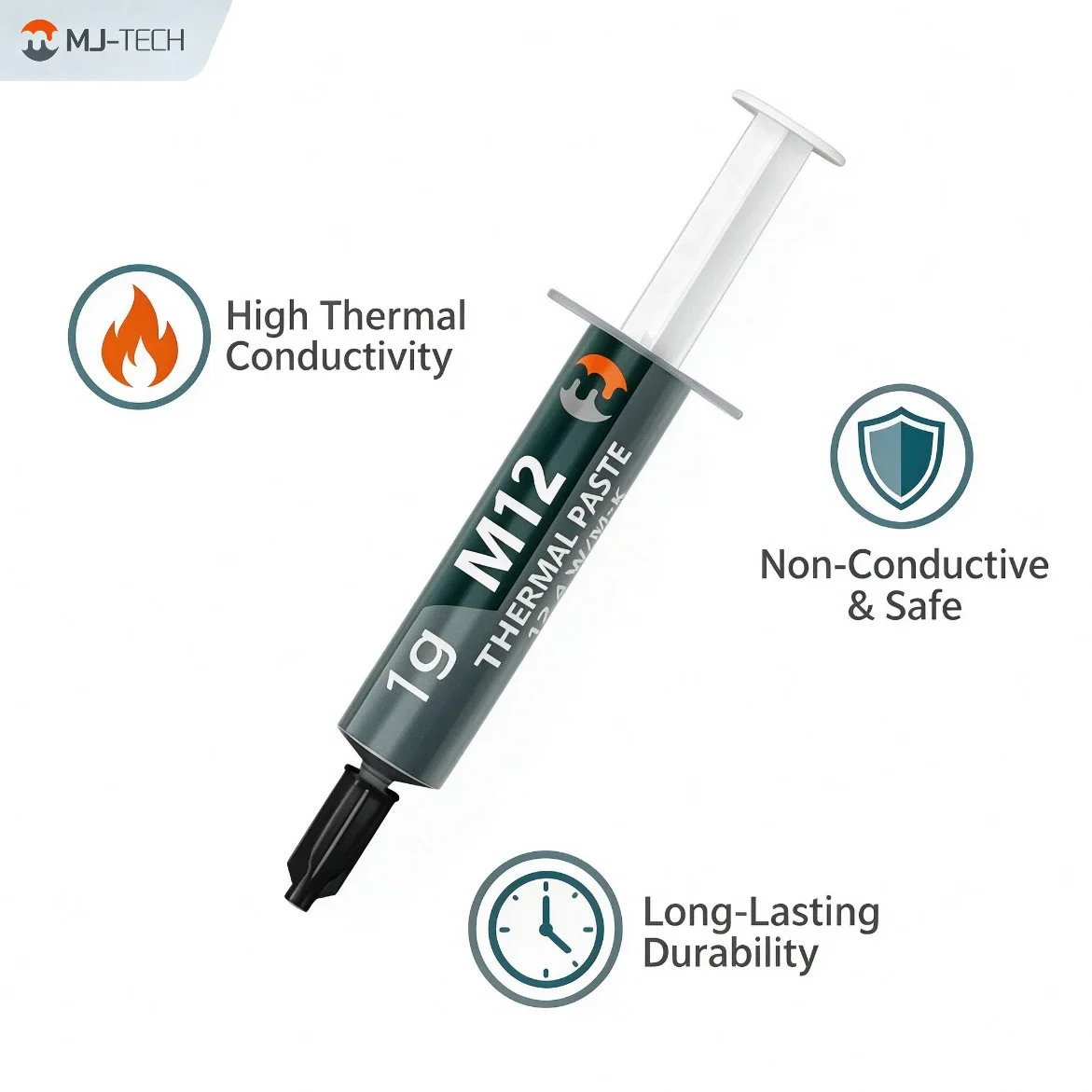 M12 High‑Performance Thermal Paste 12.4W/mK Pasta Termica 1g 4g 8g 15g 30g For CPU GPU PS5 Laptop Desktop Heatsink Cooling