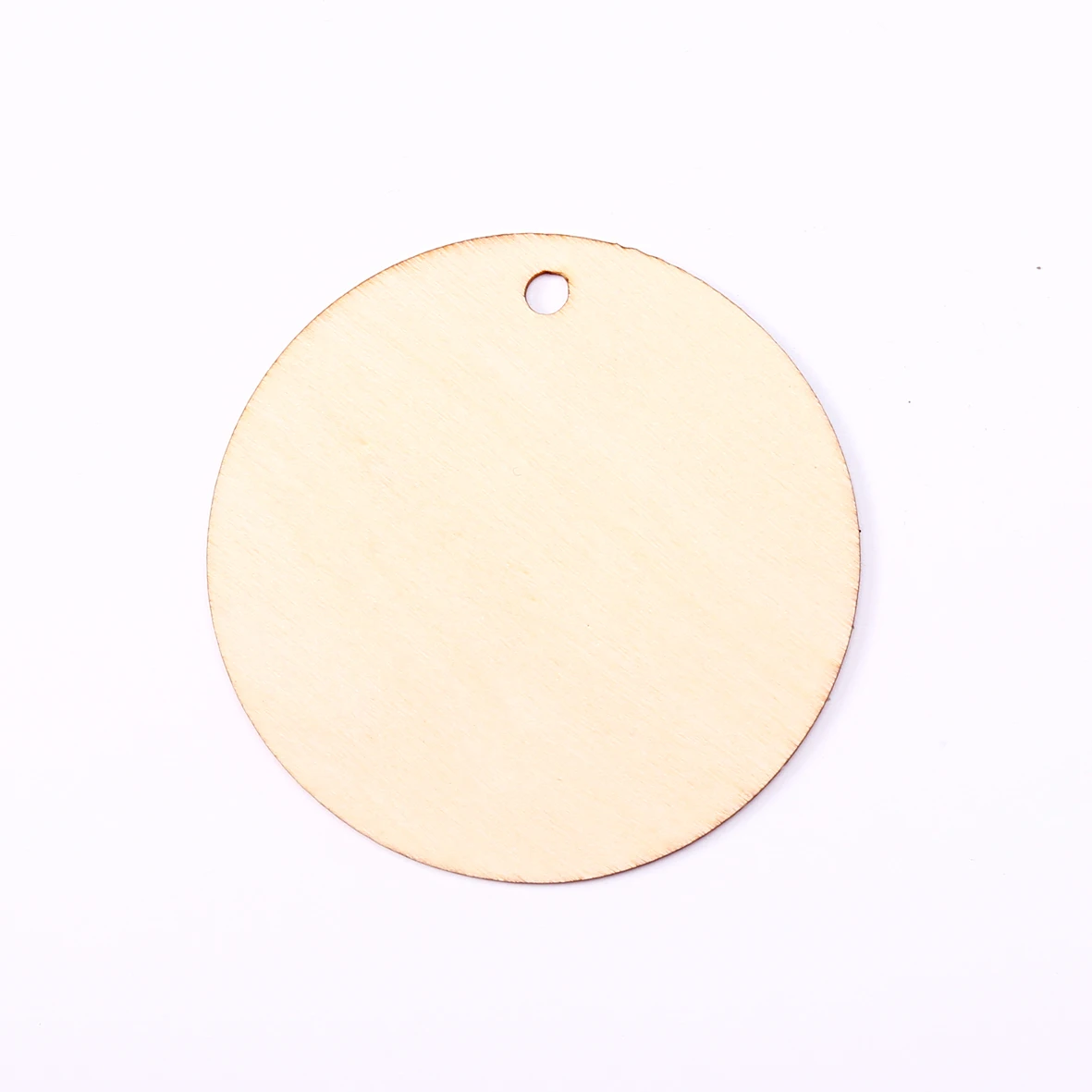 40pcs 2inch Natural Round Tags With One Hole Wooden Circles For Crafts Unfinished Blank Wood Slices Ornaments Hanging Pendant