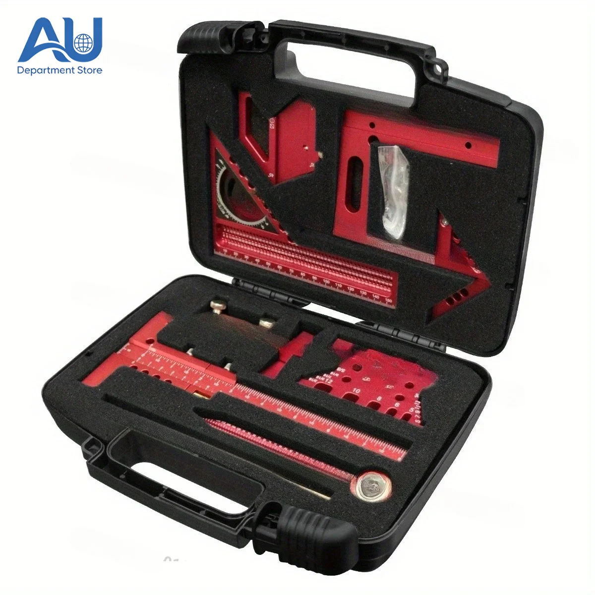 Woodworking Measuring Tool Kit with Storage Box, Plank Splicing Aid Kit