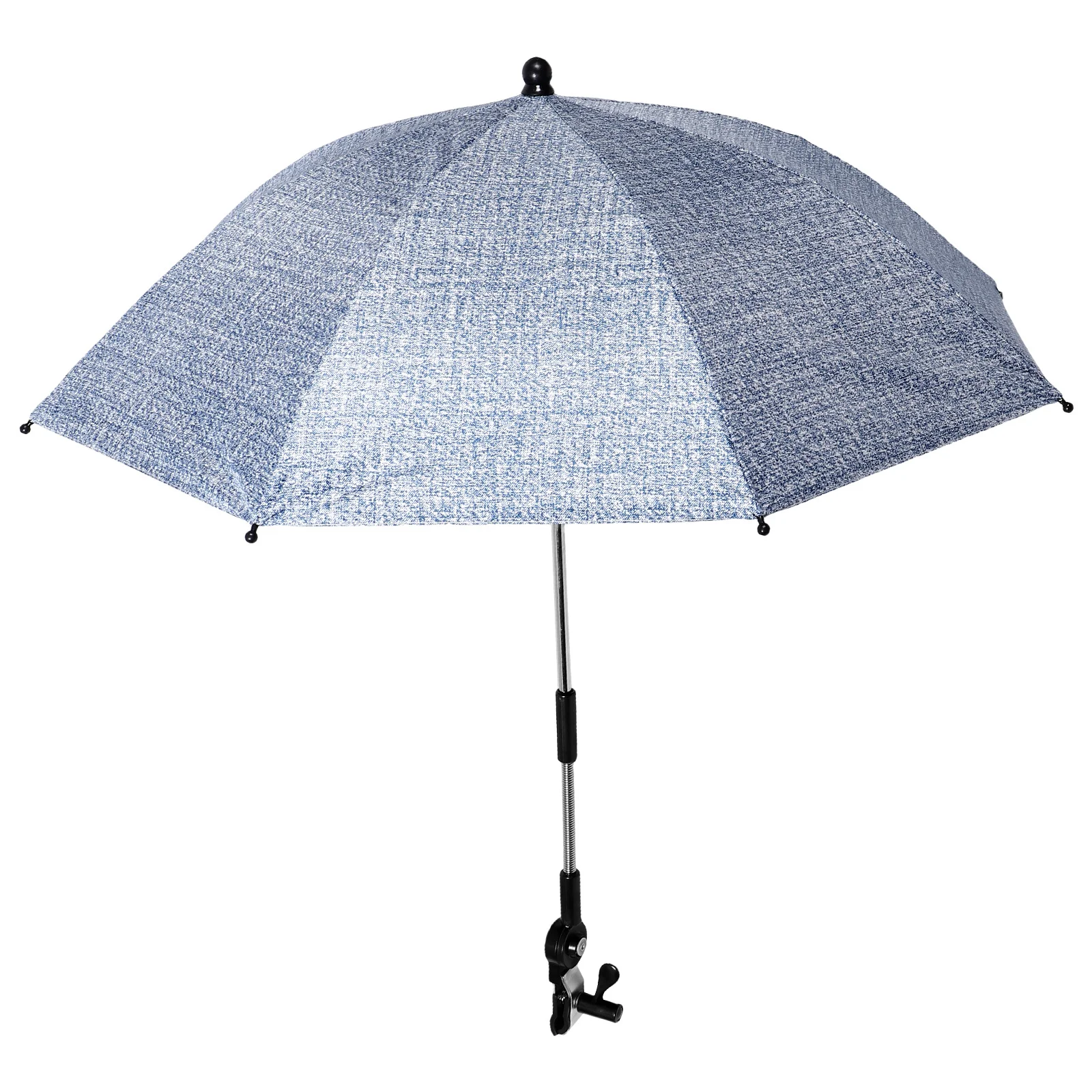 

Универсальный зонт для детской коляски с черным покрытием, солнцезащитный козырек с защитой от ультрафиолета, клипса для уличной коляски, зонт для коляски