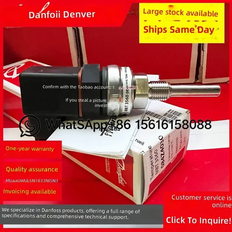 Danfoss MBT5560 Temperature Sensor 084Z4026 084Z4025 084Z4028 084Z4051 084Z4124 084Z4082 Industrial Probe Transmitter
