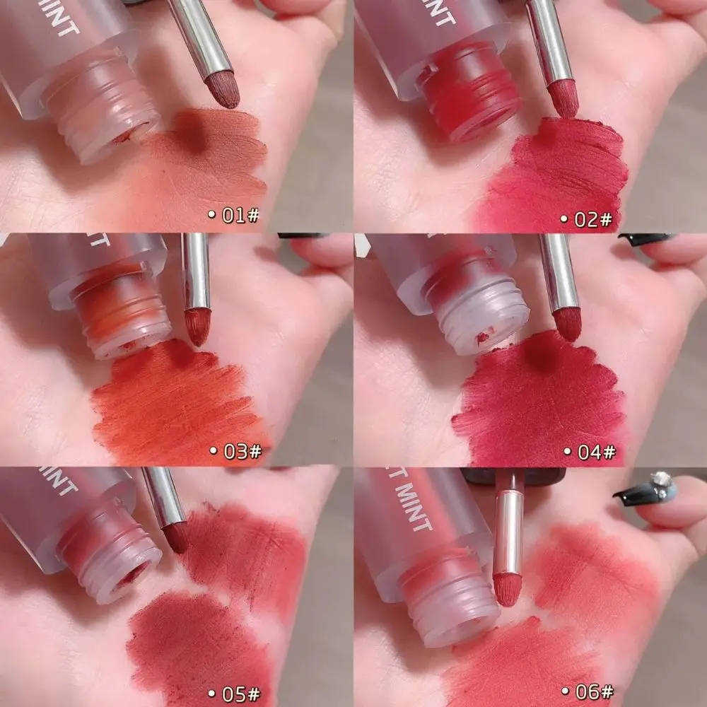 Portable Non-stick Cup Lip Gloss Long Lasting Tinted Lip Lip Plumper Cheek Mud Matte Lip Mud Lip Makeup Cosmetics