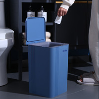 20L Smart Induction Trash Can Kitchen Bathroom Waterproof Automatic Sensor Dustbin with LED Light Home Cleaning Smart Trash Bin