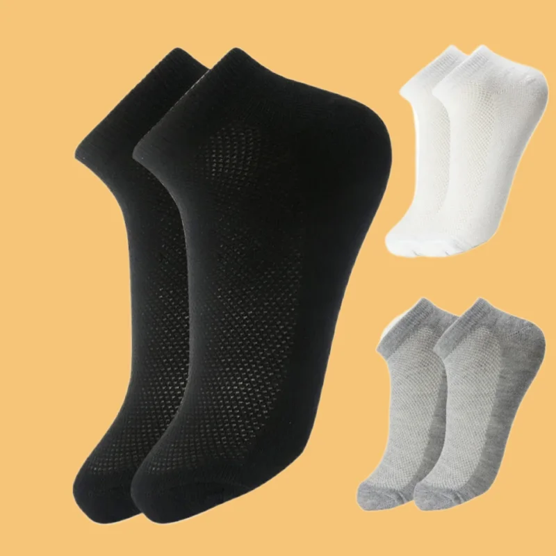 Calcetines tobilleros de algodón para hombre y mujer, medias deportivas transpirables de corte bajo, de alta calidad, Color sólido, novedad, 6 pares