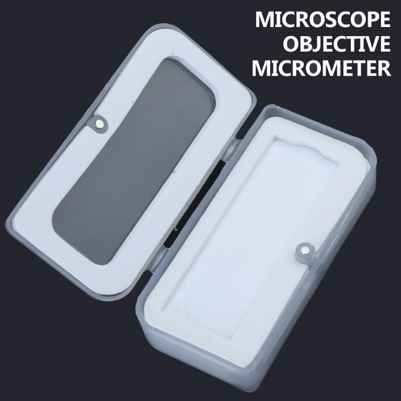 

0.1-0.01mm Optical Glass Microscopes Calibration Slide Reticle Ruler Micrometers Dropship