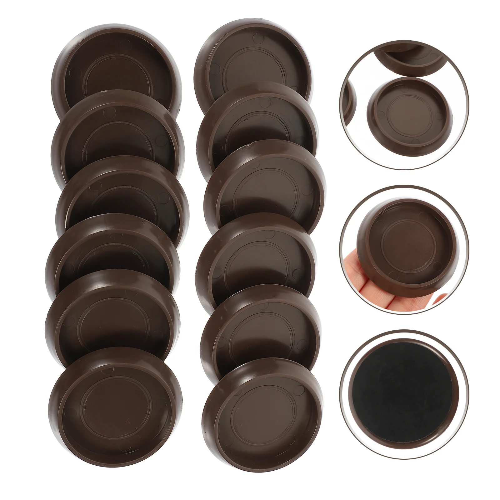 10 Uds. Tapones para sofás, patas de silla de fieltro, suministros, accesorios, posavasos de plástico antideslizantes para muebles, compactos para