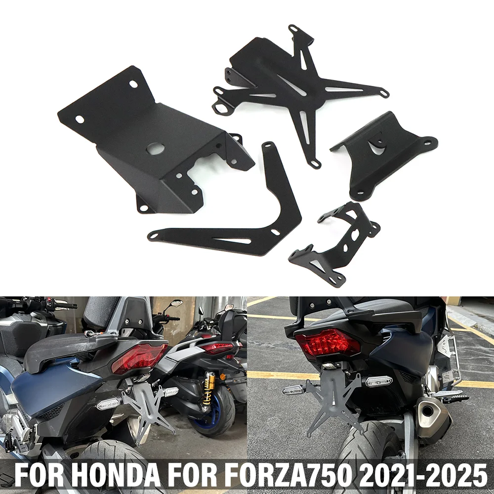 

Motocycle Registration License Plate Holder FOR HONDA FOR FORZA750 2021-2025 License Tail Tidy Bracket Frame Rear Eliminator Kit