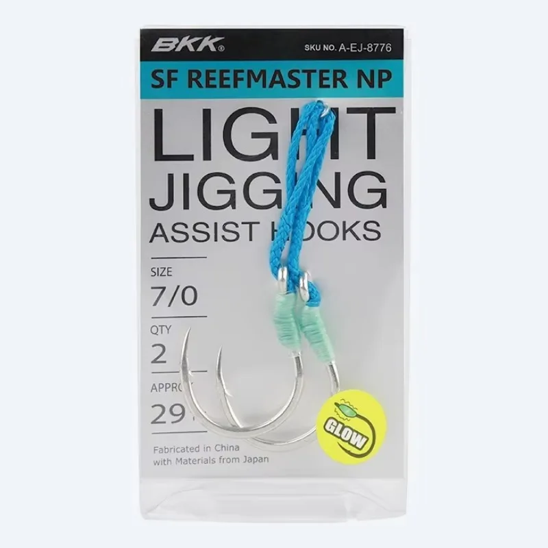 BKK SF Reefmaster NP SF8070 3X NP Light Jigging  Assist Replacement Single Fishing Hooks