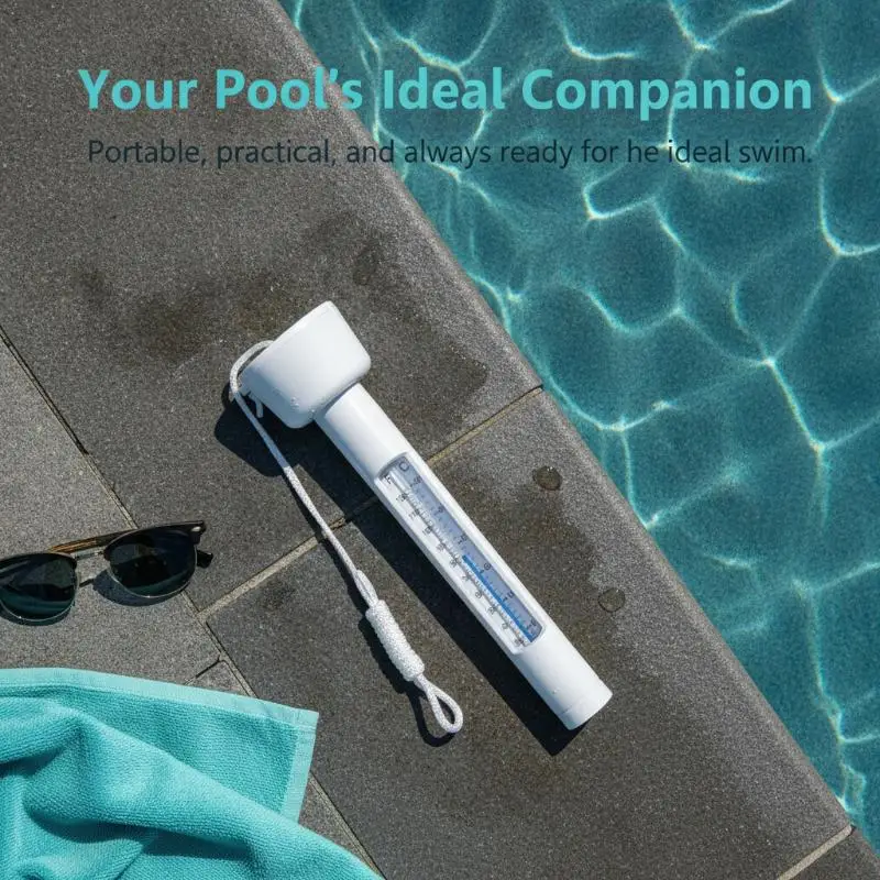 Waterproof Solar Floating Pool Thermometer Fast Reading Temp Meter for Family Swimming Pool Spa Hot Tub