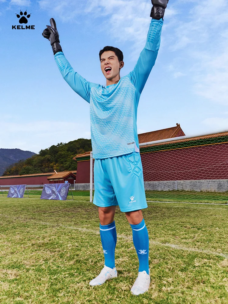 Kelme Goalkeeper Goalkeeper Goalkeeper Clothing Set Football Equipment Long Sleeve Football Clothing Adult  Running Clothing