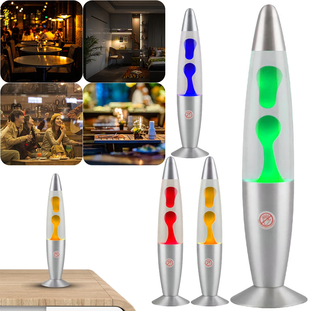 Volcanic Lava Lamp 25W Peace Motion Lava Lamp Aluminum Alloy Base Creative Volcano Lava Night Light for Home Living Room Bedroom