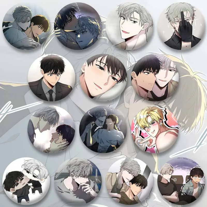 32/58mm Creative  Cartoon Role Ilay Jeong Badges BL Manhwa Passion Brooch Custom Backpack Clothing Jewelry Pin Accessories Gifts