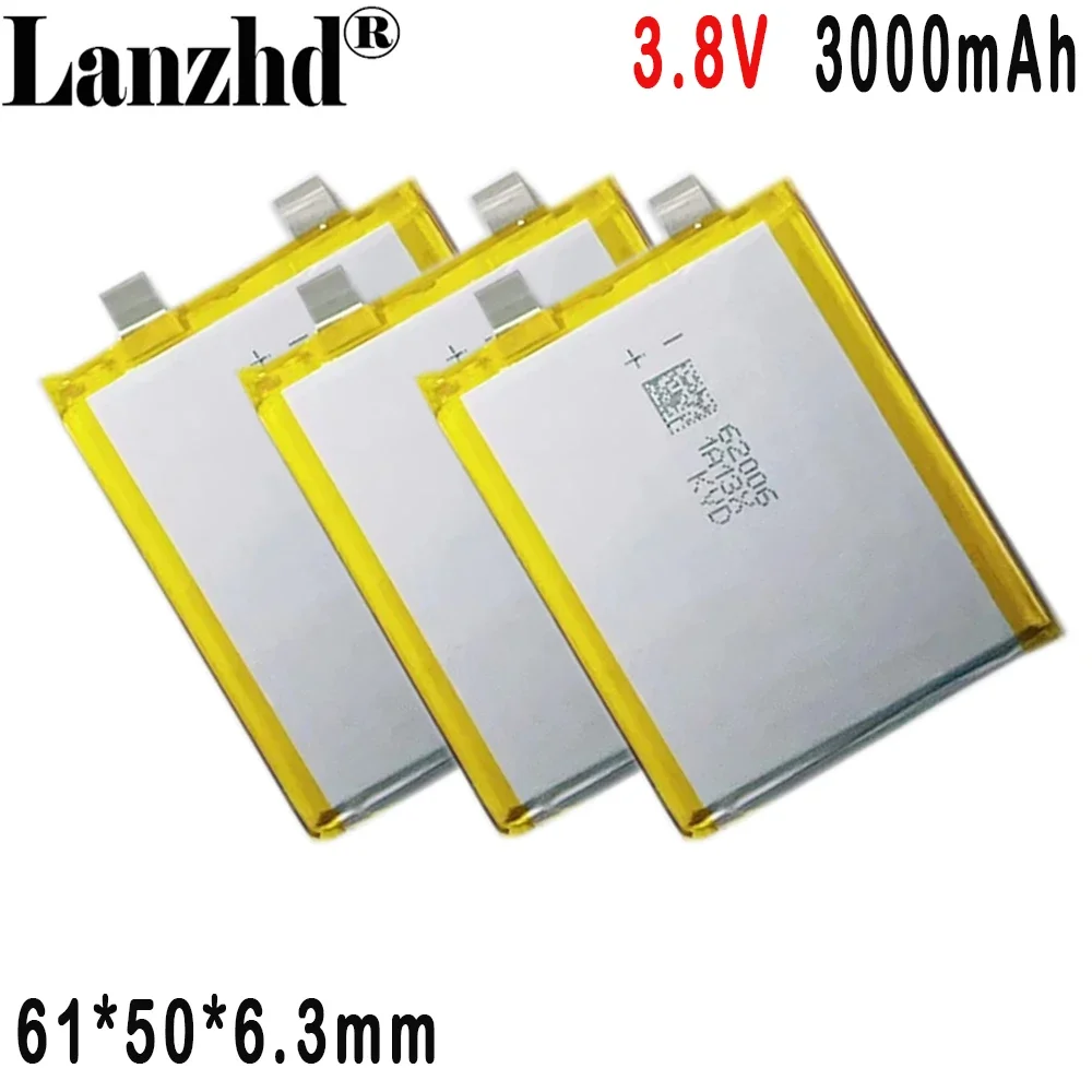 Polymer lithium battery 635061 3000mAh For Built-in battery 3.8V High voltage fast charge mobile power notebook