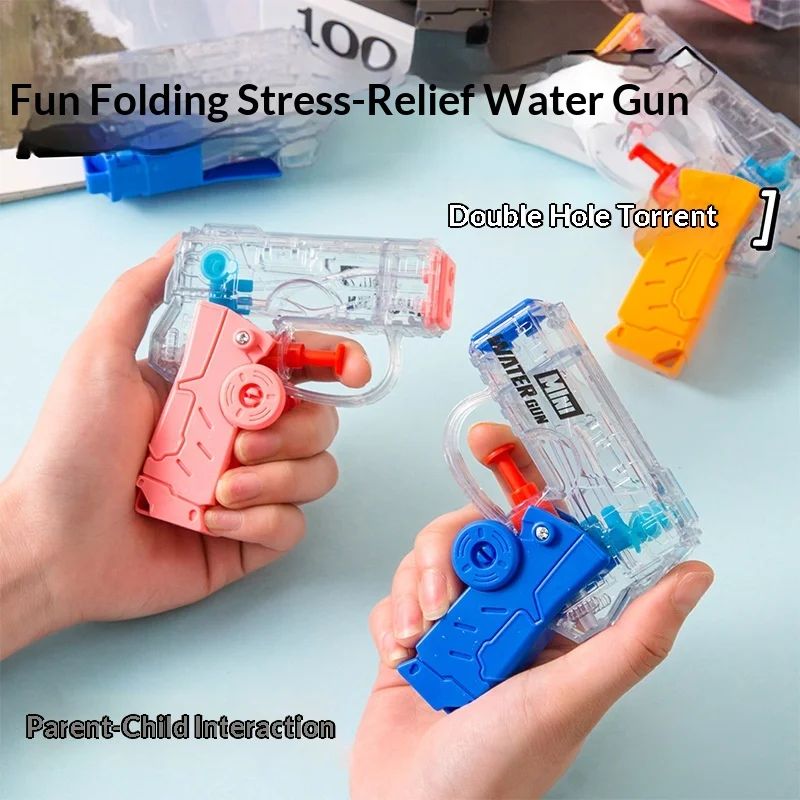 

Foldable Double-Nozzle Spinning Water Gun Large Capacity Beach Splash Toy Summer