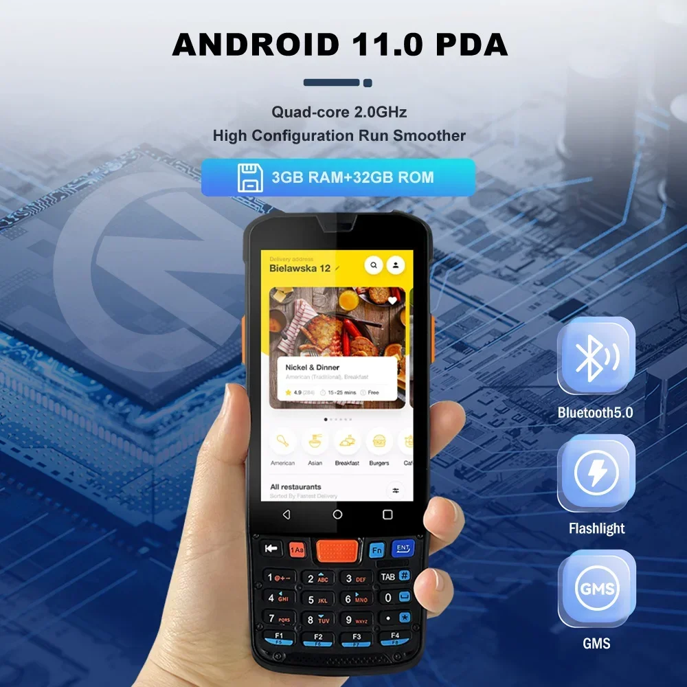 

In stock In stock ZCS Z82 4 Inch 2 Sim Card Rugged Handheld NFC Pos Terminal Mobile Android PDA Barcode Scanner