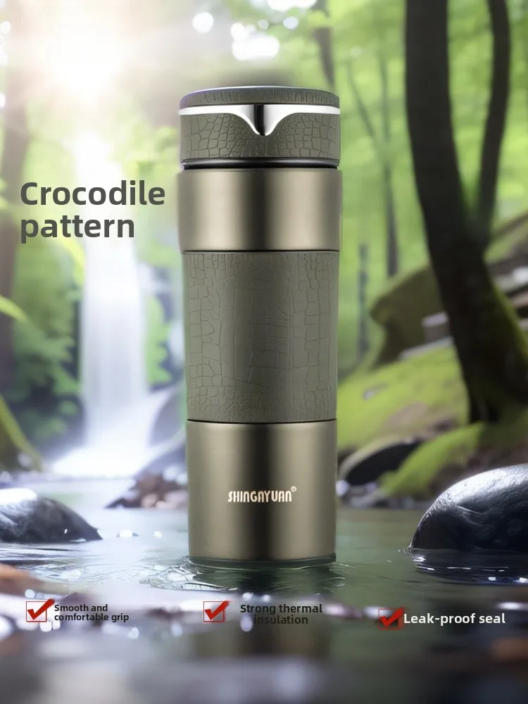 

Новая термоизолированная бутылка для воды из нержавеющей стали для мужчин, для офиса, бизнеса, путешествий, в подарочной коробке, портативный стакан-термос